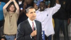 Video recording of Barack Obama's presidential campaign rally in Minges Coliseum